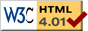HTML 4.01 Strict compliant